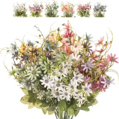 Artificial Flowers Wildflowers Silk Daisy Spring