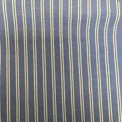 1 Yard Seersucker Stripe Fabric, 58&Prime; Wide Polyester Cotton Rayon Blend DENIM