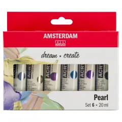 Amsterdam Standard Acrylic Paint Set 20ml 6/Pkg-Pearl