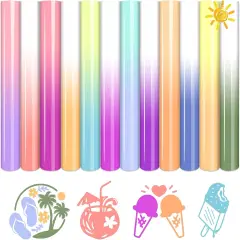 12 Sheets UV Color Changing Heat Transfer Vinyl