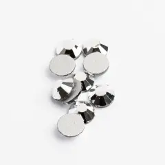Crystal Lane DIY SS3 Glass Flatback Rhinestones, 1440pcs Metallic Silver