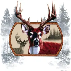 6" Round ~ Hunting Deer ~ Edible Cake/Cupcake Topper!!!