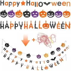 3 Pack Halloween Decoration Banners Water Proof Indoor Outdoor Trick or Treat