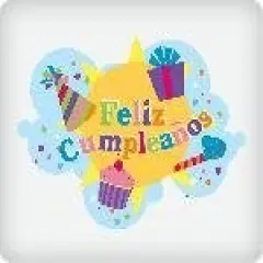 Feliz Cumpleanos Icons Edible Icing Image (1/4 Sheet)