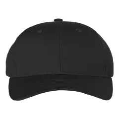 Valucap&reg; Adult Cotton Twill Cap Black