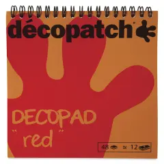 DecoPatch Paper DecoPad - Red, 6" x 6"