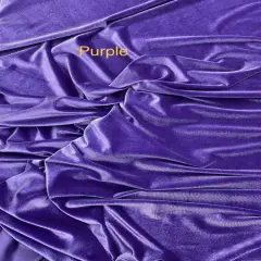 1 Yard Regal Purple Stretch Velvet with Silky Soft Feel and Elegant Flow for Fashion, Costumes, and DIY Projects 58/60 Inch Wide