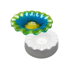 6" x 6" x 2" Fluted Slump Glass Fusing Kiln Mold