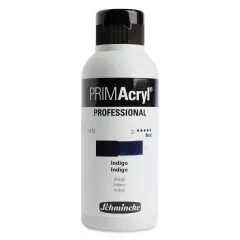 Schmincke Primacryl Professional Fluid Acrylic - Indigo, 250 ml bottle