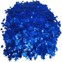 250 Grams Glitter Star Confetti, 20mm Metallic Stars, Foil Table Confetti For Wedding Decoraions Birthday Party Festival Supplies (Blue)