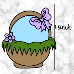 Easter Basket with Grass and Bow Cutter and Embosser