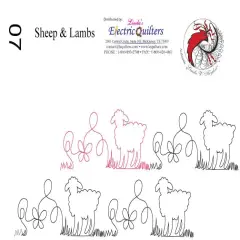 007 Sheep & Lambs Pantograph by Linda V. Taylor