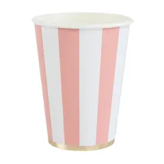 PETAL PINK SIGNATURE CABANA STRIPE CUPS