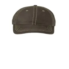 Port Authority&reg; Pigment Print Distressed Cap Brown