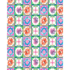 Kaleidoscope Tiles Cotton Fabric | By the Yard | Sewing and Crafting | 44 inches wide