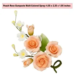 Multi-Color Spray Assortment Gum Paste Sprays Peach Rose&nbsp;