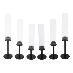 Candle Holder Metal Wind Proof Candle Stand For Wedding Christmas Decorative