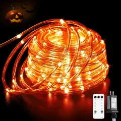 200 LED Orange Halloween Lights Outdoor Waterproof