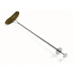 Norpro 8.75" Stainless Steel Pickle Picker Pincher Fork - Olive Pepper Grabber