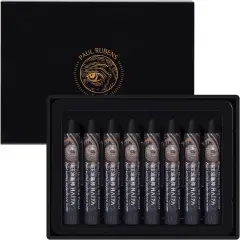 Oil Pastels, 8PCS Black Oil Pastel Set with Creamy Texture Easy to Blend, Bullet Heads HAIYA Oil Pastels for Artists and Beginners, Art Supplies for Painting and Drawing