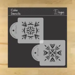 Aztec Tiles Cookie Stencils | C906 by Designer Stencils | Cookie Decorating Tools | Baking Stencils for Royal Icing, Airbrush, Dusting Powder | Reusable Plastic Food Grade Stencil for Cookies | Easy to Use & Clean Cookie Stencil
