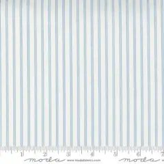 Nantucket Summer Cream Blue Stripe Stripes 44"/45" Fabric Per Yard