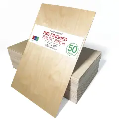 6mm or 3mm Premium Baltic Birch Plywood, 12x19, 12x12, 16x24 | Hand Selected, Unfinished or Finished| Boxes of 10, 20, 50 and 100 | Laser Engraving, CNC, Scroll Saw