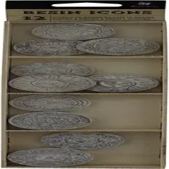 RESIN IN WOOD BOX - CLOCK