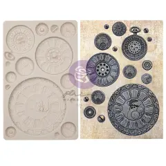 Finnabair Moulds - Clock Faces - 5" x 8" x 8mm Copyright #VA0002330077