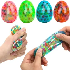 4 Pack Egg Stress Balls Stress Relief Easter Basket Stuffers Gifts