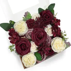 Burgundy Artificial Flowers Wedding Bouquets