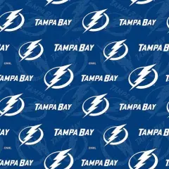 NHL Licensed Tampa Bay Lightning 1199-LGT Cotton Fabric by the Yard