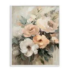 Stupell Industries Brushed Spring Bouquet Framed Giclee Wall Art Design by Petal Prints Design