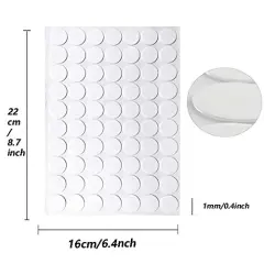 350 Pieces Clear Sticky Tack Adhesive Poster Tacky Putty Removable Round Putty Double-Sided Round No Traces Adhesive Sticke for Festival Decoration