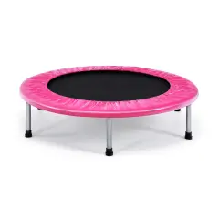 Foldable PP Trampoline with Safety Springs and 330 lbs Capacity Pink