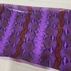 Snake Skin Print TPU Vinyl Purple/Red