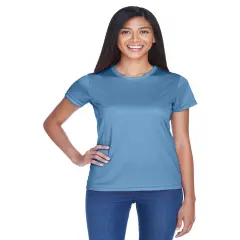 UltraClub&reg; Ladie's Cool & Dry Sport Performance Interlock T-Shirt INDIGO
