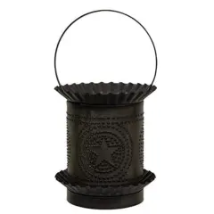 Kettle Black Jumbo Wax Melter With Punched Stars