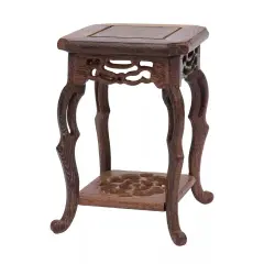 Vintage Wood Bonsai Base For Entryway Flower Pots Bonsai Display Base Decoration