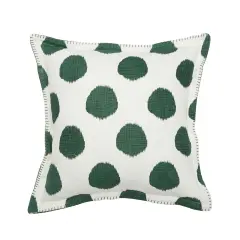 Jungle Dot Printed Throw Pillow, 20" x 20"