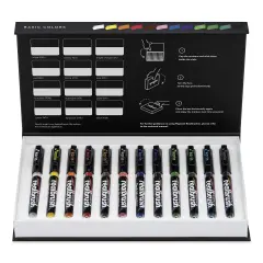 Karin Realbrush Pigment Markers - Basic Colors, Set of 12