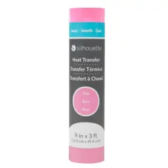 Silhouette Smooth Heat Transfer - 9" - Pink