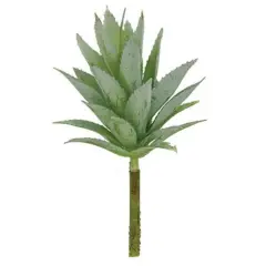 7" High Green Plastic Flocked Cactus Succulent Pick Perfect for Decorative Pieces