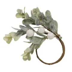 Holiday Ombre Boxwood & Berry Napkin Ring