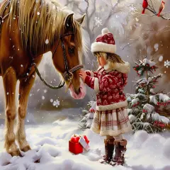 Sunsout The Present 1000 pc Christmas Jigsaw Puzzle 77053