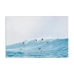 Stupell Industries Blue Wave Surfers Canvas Wall Art Design by Sisi and Seb