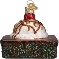 Old World Christmas Brownie A La Mode Ornament