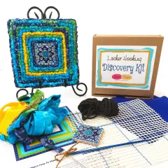 NEW! Discovery Kit - Locker Hooking: Magical Dahlia Trivet
