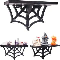 Gothic Halloween Hanging Shelf with Hooks