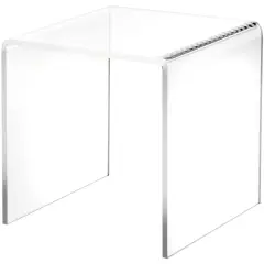 Plymor Clear Acrylic Square Display Riser, 7" H x 7" W x 7" D (1/4" thick)